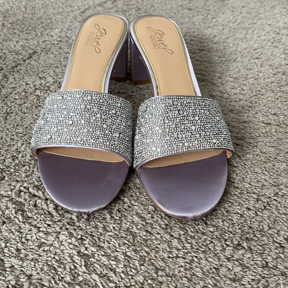 Jewel Badgley Mischka Della Evening Slide Sandal - Picture 2 of 9